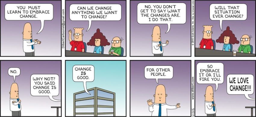 Dilbert; Change
